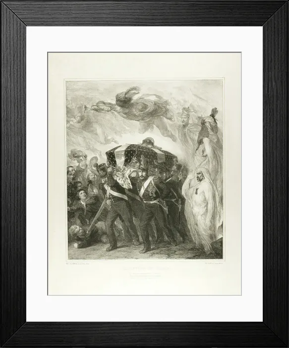 Framed Print : The Return to France, 1841. Creator: François-Joseph-Aimé de Lemud Framed Print : The Return to France, 1841. Creator: François-Joseph-Aimé de Lemud