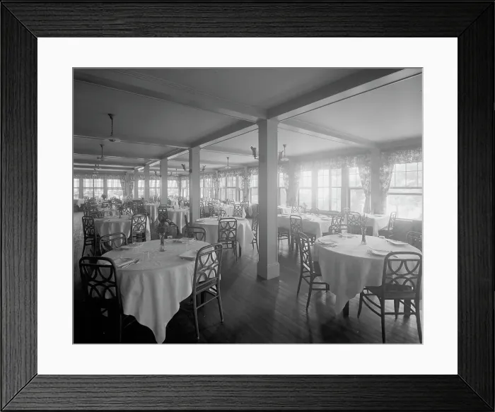 Framed Print : Green Gables Club, the veranda restaurant, Magnolia, Mass. between 1905 and 1915. Creator: Unknown Framed Print : Green Gables Club, the veranda restaurant, Magnolia, Mass. between 1905 and 1915. Creator: Unknown