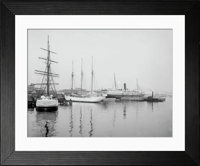 Framed Print : Along the river front, Jacksonville, Fla. c1904. Creator: Unknown Framed Print : Along the river front, Jacksonville, Fla. c1904. Creator: Unknown