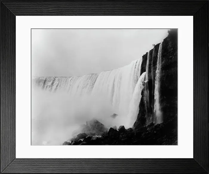 Framed Print : The [Horseshoe] Falls from below, between 1890 and 1899. Creator: Unknown
