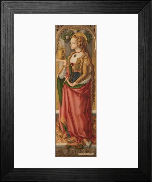 Framed Print : Mary Magdalene, c.1480. Creator: Carlo Crivelli