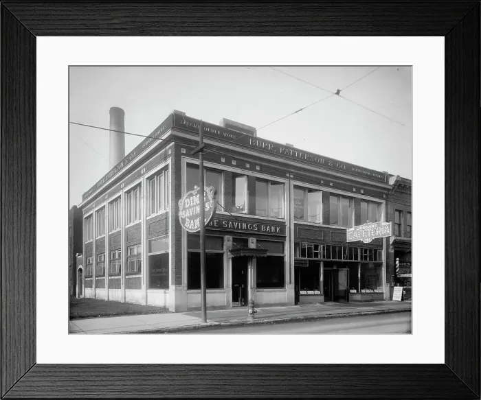 Framed Print : Dime Savings Bank, (Woodward & Willis branch), Detroit, Mich. between 1905 and 1915. Creator: Unknown. Dime Savings Bank, (Woodward & Willis branch), Detroit, Mich. between 1905 and 1915. Creator: Unknown Framed Print : Dime Savings Bank, (Woodward & Willis branch), Detroit, Mich. between 1905 and 1915. Creator: Unknown. Dime Savings Bank, (Woodward & Willis branch), Detroit, Mich. between 1905 and 1915. Creator: Unknown