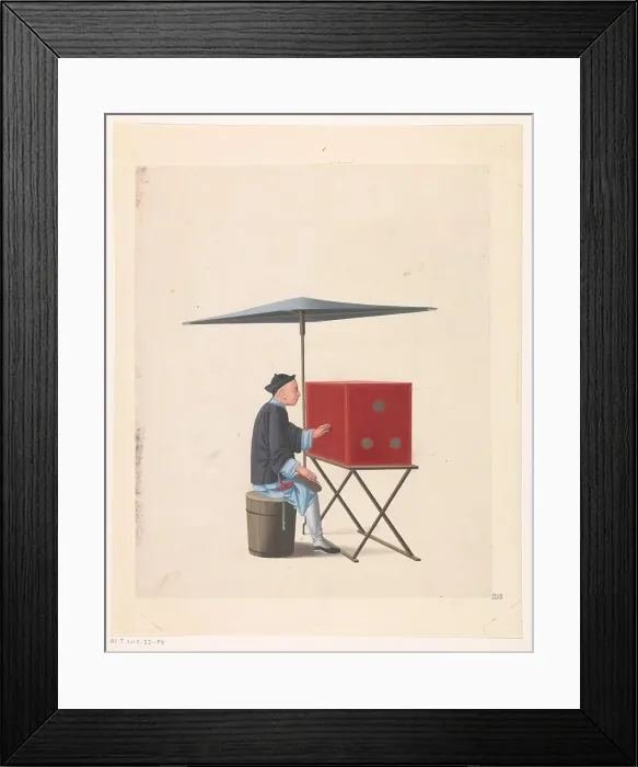 Framed Print : Chinese viewer, c.1800-c.1850. Creator: Anon Framed Print : Chinese viewer, c.1800-c.1850. Creator: Anon