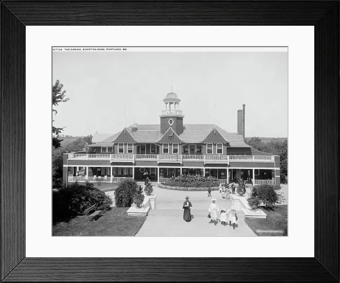 Framed Print : Casino, Riverton Park, Portland, Me. between 1900 and 1906. Creator: Unknown Framed Print : Casino, Riverton Park, Portland, Me. between 1900 and 1906. Creator: Unknown