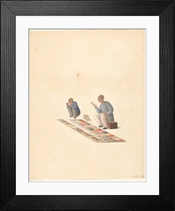 Framed Print : Chinese bookseller, 1805 or later. Creator: Anon