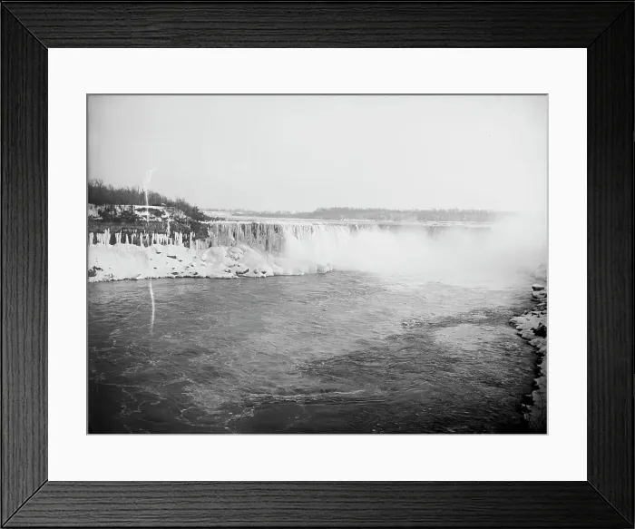 Framed Print : Horseshoe Fall from Canadian shore, Niagara, between 1880 and 1901. Creator: Unknown Framed Print : Horseshoe Fall from Canadian shore, Niagara, between 1880 and 1901. Creator: Unknown