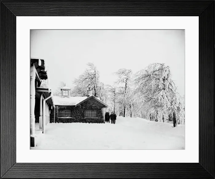 Framed Print : Winter, Prospect Park, Niagara Falls, between 1880 and 1901. Creator: Unknown Framed Print : Winter, Prospect Park, Niagara Falls, between 1880 and 1901. Creator: Unknown