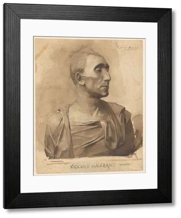 Framed Print : Bust of Niccolò da Uzzano, 1884. Creator: Nicolaes van der Waay Framed Print : Bust of Niccolò da Uzzano, 1884. Creator: Nicolaes van der Waay
