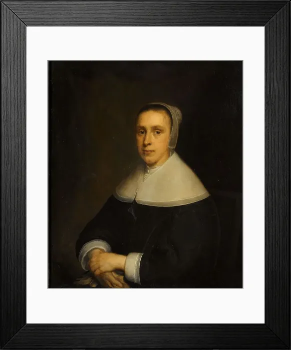 Framed Print : Portrait of Elisabeth Vervoorn (1617-57), 1650. Creator: Cornelius Janssen van Ceulen Framed Print : Portrait of Elisabeth Vervoorn (1617-57), 1650. Creator: Cornelius Janssen van Ceulen
