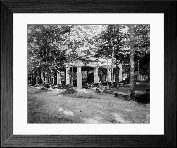 Framed Print : Hall of Philosophy, Chautauqua, between 1880 and 1899. Creator: Unknown Framed Print : Hall of Philosophy, Chautauqua, between 1880 and 1899. Creator: Unknown