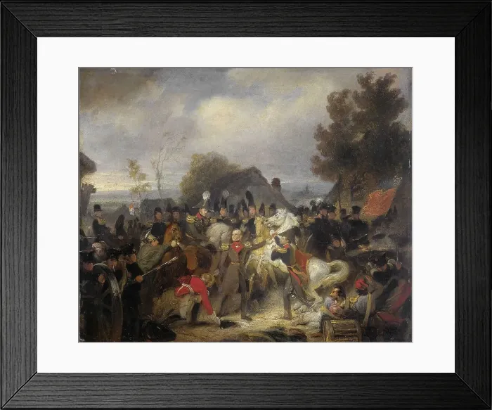 Framed Print : The Prince of Orange changing his Wounded Horse during the Engagement at Boutersem, 1837-1839. Creator: Cornelis Kruseman Framed Print : The Prince of Orange changing his Wounded Horse during the Engagement at Boutersem, 1837-1839. Creator: Cornelis Kruseman