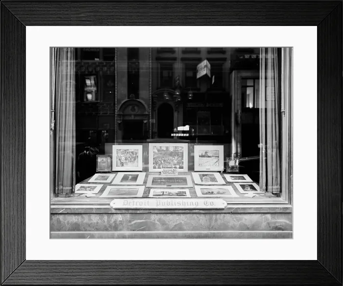 Framed Print : Detroit Publishing Company, window, New York, N.Y. between 1905 and 1915. Creator: Unknown Framed Print : Detroit Publishing Company, window, New York, N.Y. between 1905 and 1915. Creator: Unknown