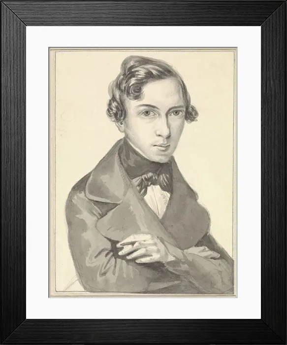 Framed Print : Self -portrait of Pieter Alardus Haaxman, 1834-1887. Creator: Pieter Haaxman Framed Print : Self -portrait of Pieter Alardus Haaxman, 1834-1887. Creator: Pieter Haaxman