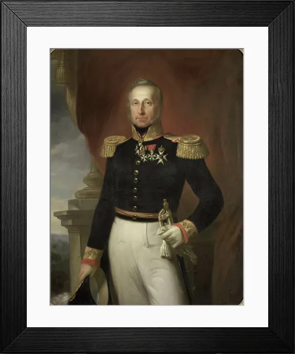 Framed Print : Portrait of Dominique Jacques de Eerens, Governor-General of the Dutch East Indies, 1855-1858. Creator: Unknown Framed Print : Portrait of Dominique Jacques de Eerens, Governor-General of the Dutch East Indies, 1855-1858. Creator: Unknown