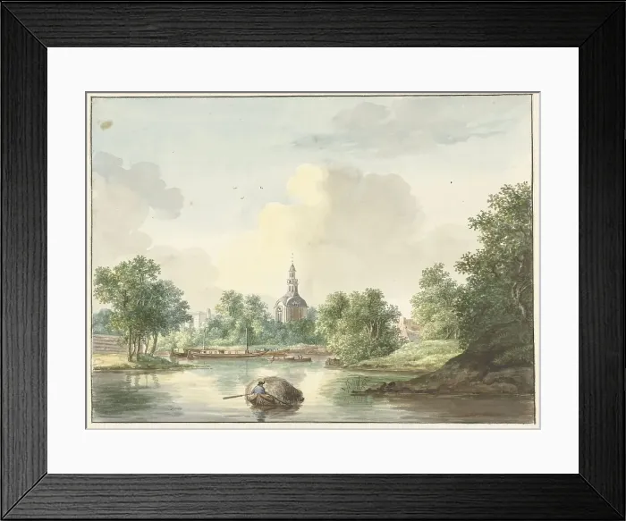 Framed Print : The Hogewoerdse Poort in Leiden seen from the Singel, 1786-1839. Creator: Pieter Gerardus van Os Framed Print : The Hogewoerdse Poort in Leiden seen from the Singel, 1786-1839. Creator: Pieter Gerardus van Os