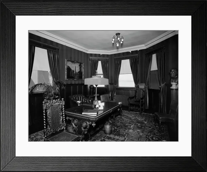 Framed Print : Committee room, Walker distillery, Walkerville, Ont. between 1905 and 1915. Creator: Unknown Framed Print : Committee room, Walker distillery, Walkerville, Ont. between 1905 and 1915. Creator: Unknown