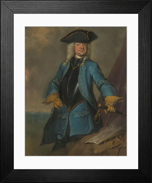 Framed Print : Gerrit Sichterman (1688-1730). Quartermaster-General of the Cavalry, Colonel of the Oranje-Groningen Creator: Cornelis Troost Framed Print : Gerrit Sichterman (1688-1730). Quartermaster-General of the Cavalry, Colonel of the Oranje-Groningen Creator: Cornelis Troost