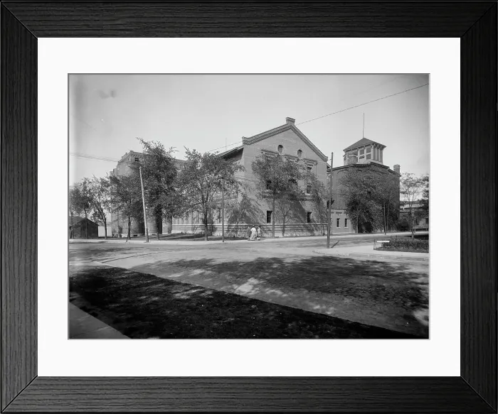 Framed Print : Malt houses, Walker distillery, Walkerville, Ont. between 1905 and 1915. Creator: Unknown Framed Print : Malt houses, Walker distillery, Walkerville, Ont. between 1905 and 1915. Creator: Unknown