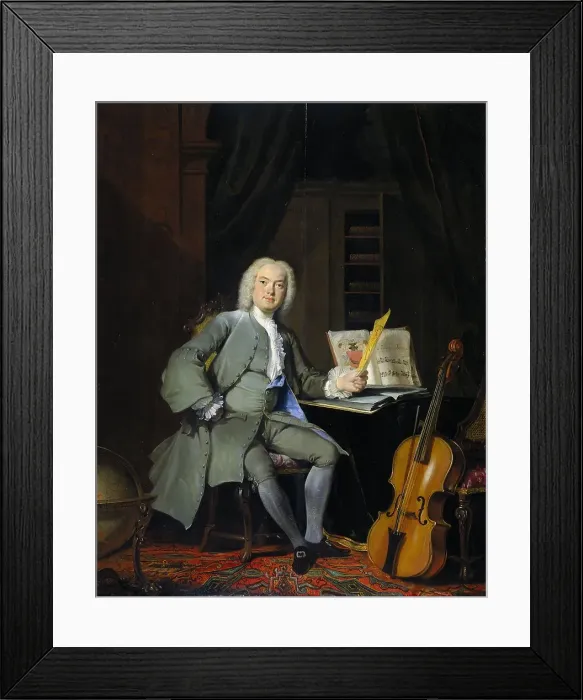 Framed Print : Portrait of a Member of the Van der Mersch Family, 1736. Creator: Cornelis Troost Framed Print : Portrait of a Member of the Van der Mersch Family, 1736. Creator: Cornelis Troost