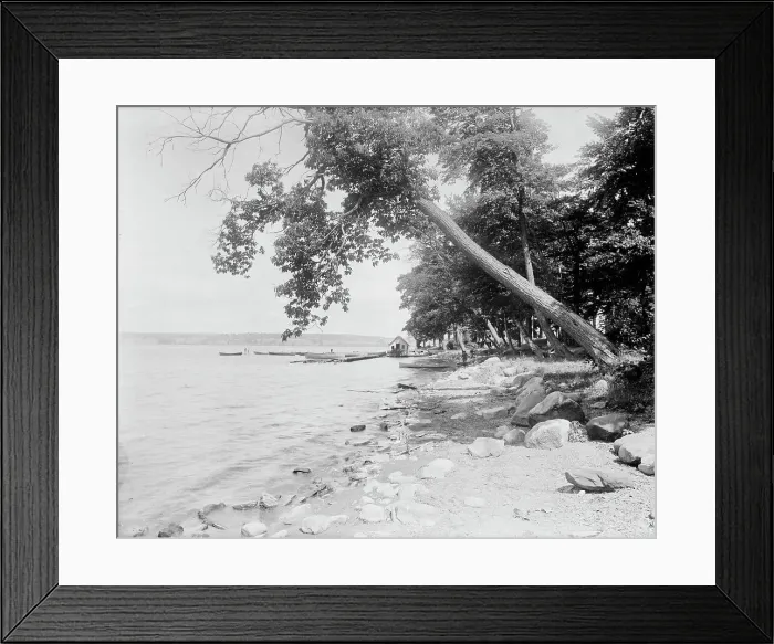 Framed Print : Lake Chautauqua, between 1880 and 1899. Creator: Unknown Framed Print : Lake Chautauqua, between 1880 and 1899. Creator: Unknown