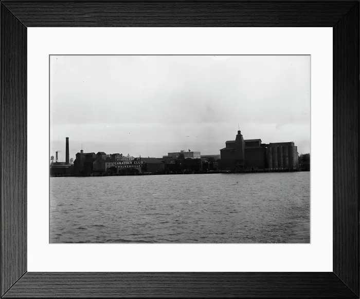 Framed Print : Distillery, Hiram Walker & Sons, Walkerville, Ont. between 1905 and 1915. Creator: Unknown. Distillery, Hiram Walker & Sons, Walkerville, Ont. between 1905 and 1915. Creator: Unknown Framed Print : Distillery, Hiram Walker & Sons, Walkerville, Ont. between 1905 and 1915. Creator: Unknown. Distillery, Hiram Walker & Sons, Walkerville, Ont. between 1905 and 1915. Creator: Unknown
