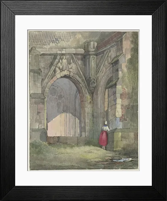 Framed Print : Church door, 1822-1880. Creator: Reinier Craeyvanger Framed Print : Church door, 1822-1880. Creator: Reinier Craeyvanger