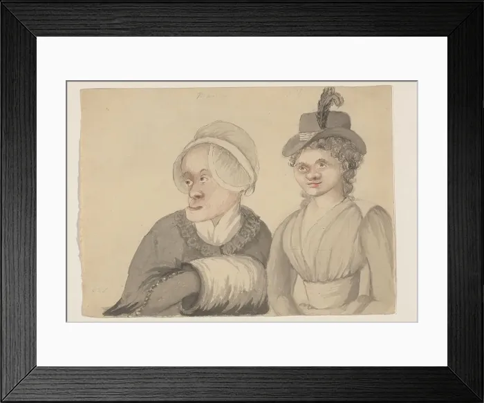 Framed Print : Caricature, 1750-1850. Creator: Anon Framed Print : Caricature, 1750-1850. Creator: Anon