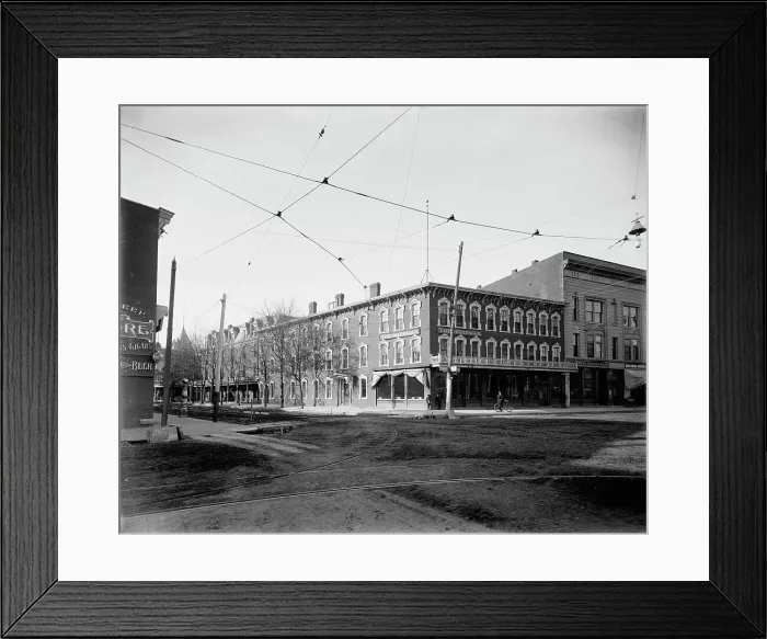 Framed Print : Sherman House, Mt. Clemens, between 1880 and 1899. Creator: Unknown Framed Print : Sherman House, Mt. Clemens, between 1880 and 1899. Creator: Unknown