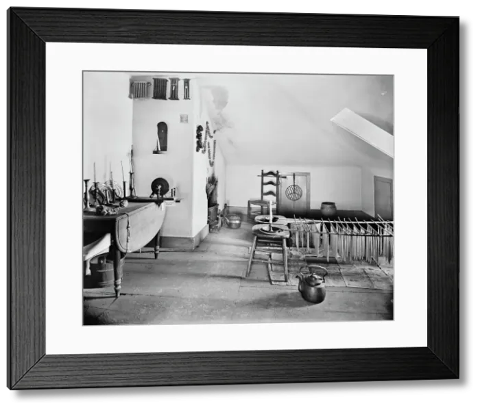Framed Print : The Candle room, Washington's headquarters (i.e. Morris-Jumel mansion), N.Y. between 1905 and 1915. Creator: Unknown Framed Print : The Candle room, Washington's headquarters (i.e. Morris-Jumel mansion), N.Y. between 1905 and 1915. Creator: Unknown