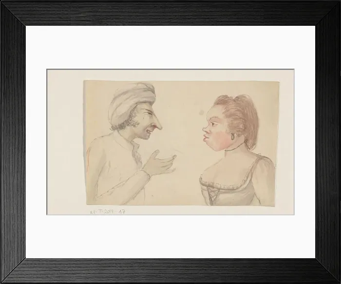 Framed Print : Caricature, 1750-1850. Creator: Anon Framed Print : Caricature, 1750-1850. Creator: Anon