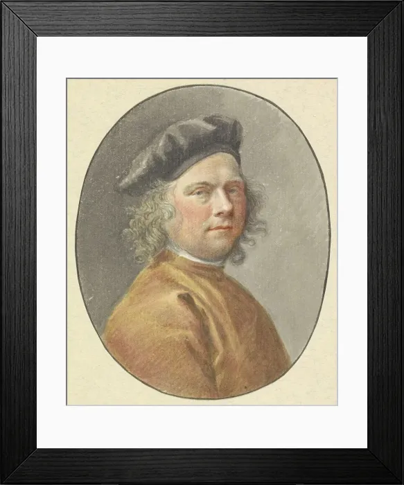 Framed Print : Self -portrait Tako Hajo Jelgersma, 1712-1795. Creator: Tako Hajo Jelgersma Framed Print : Self -portrait Tako Hajo Jelgersma, 1712-1795. Creator: Tako Hajo Jelgersma