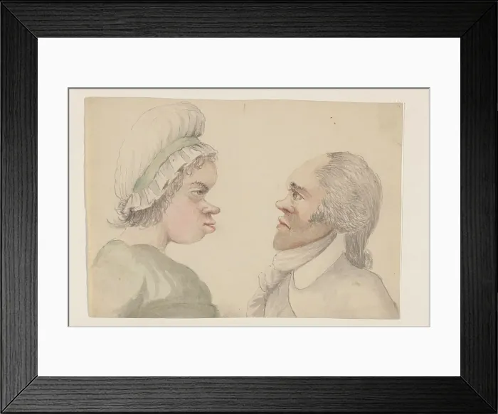 Framed Print : Caricature, 1750-1850. Creator: Anon Framed Print : Caricature, 1750-1850. Creator: Anon