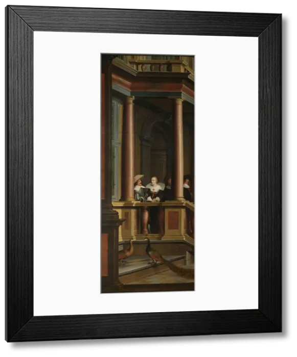 Framed Print : A Seven-Part Decorative Sequence: An Outdoor Stairway, 1630-1632. Creator: Dirck van Delen Framed Print : A Seven-Part Decorative Sequence: An Outdoor Stairway, 1630-1632. Creator: Dirck van Delen