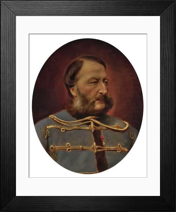 Framed Print : Portrait of Duke August of Saxe-Coburg and Gotha-Koháry (1818-1881). Creator: Anonymous Framed Print : Portrait of Duke August of Saxe-Coburg and Gotha-Koháry (1818-1881). Creator: Anonymous