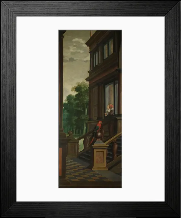 Framed Print : A Seven-Part Decorative Sequence: An Outdoor Stairway, 1630-1632. Creator: Dirck van Delen Framed Print : A Seven-Part Decorative Sequence: An Outdoor Stairway, 1630-1632. Creator: Dirck van Delen
