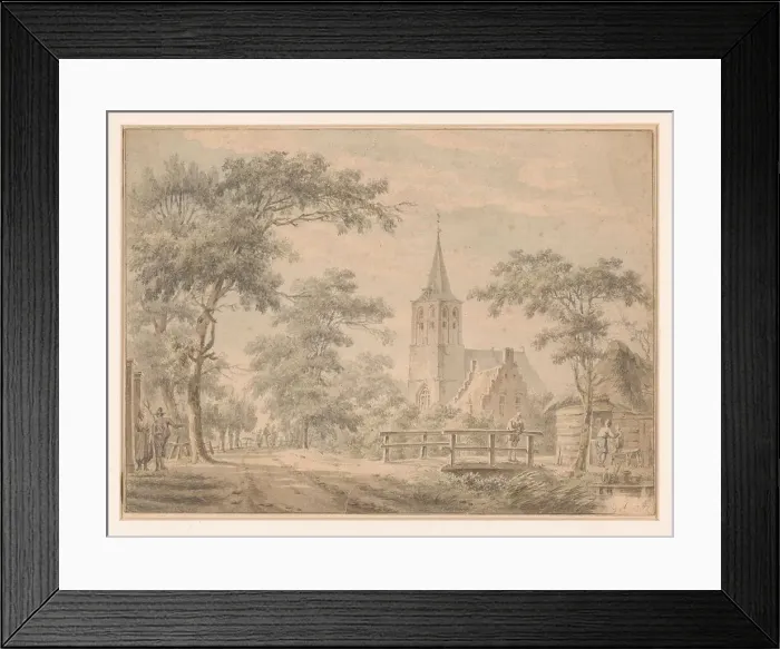 Framed Print : View of Nederlangbroek, 1787. Creator: Unknown Framed Print : View of Nederlangbroek, 1787. Creator: Unknown