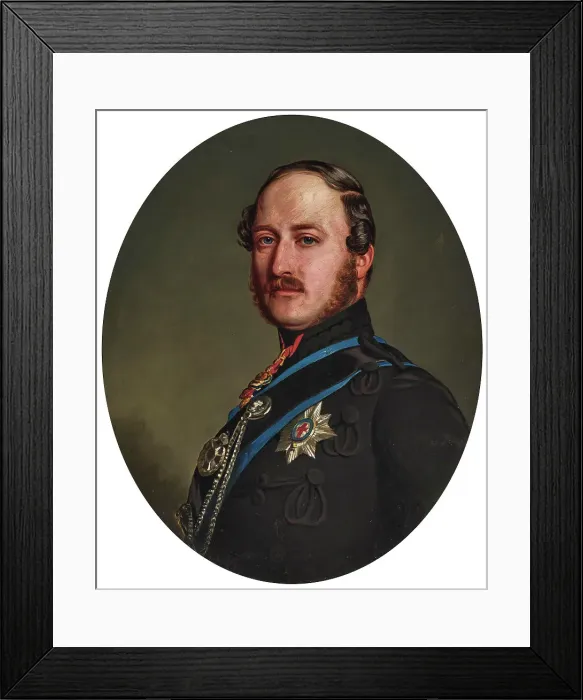 Framed Print : Portrait of Prince Albert of Saxe-Coburg and Gotha (1819-1861). Creator: Winterhalter, Franz Xavier (1805-1873) Framed Print : Portrait of Prince Albert of Saxe-Coburg and Gotha (1819-1861). Creator: Winterhalter, Franz Xavier (1805-1873)