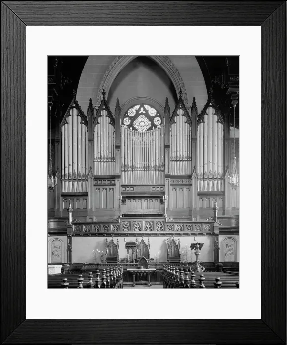 Framed Print : Organ at Fort Street Presbyterian Church, Detroit, Mich. between 1905 and 1915. Creator: Unknown Framed Print : Organ at Fort Street Presbyterian Church, Detroit, Mich. between 1905 and 1915. Creator: Unknown