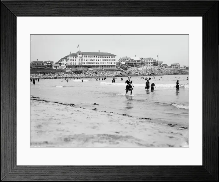 Framed Print : Young's Hotel from the beach, York, Me. c1904. Creator: Unknown Framed Print : Young's Hotel from the beach, York, Me. c1904. Creator: Unknown