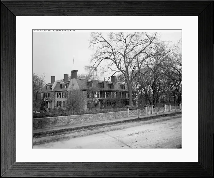Framed Print : Presidential mansion, Quincy, Mass. between 1900 and 1906. Creator: Unknown Framed Print : Presidential mansion, Quincy, Mass. between 1900 and 1906. Creator: Unknown