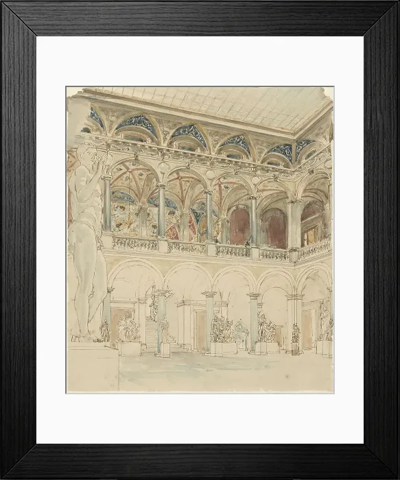 Framed Print : Courtyard of the Ecole des Beaux-Arts in Paris, 1872-1904. Creator: Wilhelm Cornelis Bauer Framed Print : Courtyard of the Ecole des Beaux-Arts in Paris, 1872-1904. Creator: Wilhelm Cornelis Bauer