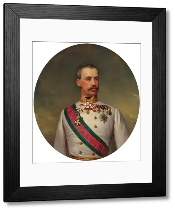 Framed Print : Portrait of Archduke Albrecht of Austria, Duke of Teschen (1817-1895). Creator: Schrotzberg, Franz (1811-1889) Framed Print : Portrait of Archduke Albrecht of Austria, Duke of Teschen (1817-1895). Creator: Schrotzberg, Franz (1811-1889)