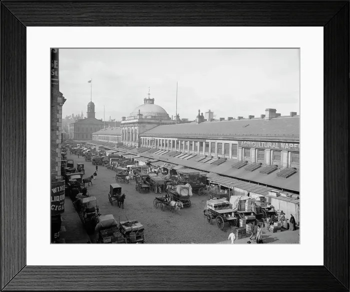 Framed Print : Quincy Market, Boston, Mass. c1904. Creator: Unknown Framed Print : Quincy Market, Boston, Mass. c1904. Creator: Unknown