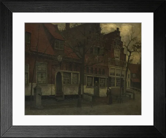 Framed Print : Houses on the Breedstraat, Enkhuizen, 1885-1900. Creator: Johann Eduard Karsen Framed Print : Houses on the Breedstraat, Enkhuizen, 1885-1900. Creator: Johann Eduard Karsen
