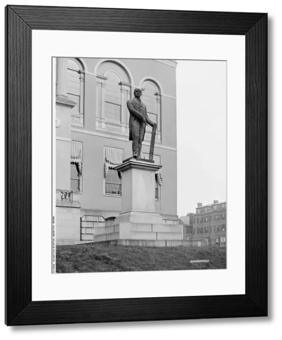 Framed Print : Daniel Webster Statue, State House grounds, Boston, Mass. between 1900 and 1905. Creator: Unknown Framed Print : Daniel Webster Statue, State House grounds, Boston, Mass. between 1900 and 1905. Creator: Unknown