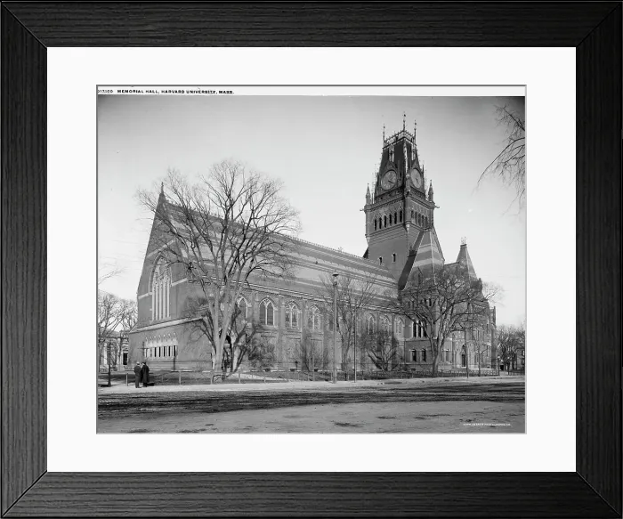Framed Print : Memorial Hall, Harvard University, Mass. c1904. Creator: Unknown Framed Print : Memorial Hall, Harvard University, Mass. c1904. Creator: Unknown