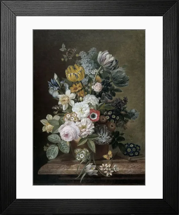 Framed Print : Still Life with Flowers, 1815-1839. Creator: Eelke Jelles Eelkema Framed Print : Still Life with Flowers, 1815-1839. Creator: Eelke Jelles Eelkema