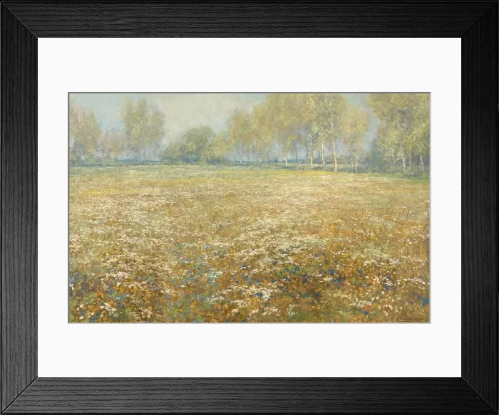 Framed Print : Meadow in Bloom, 1913. Creator: Egbert Schaap Framed Print : Meadow in Bloom, 1913. Creator: Egbert Schaap