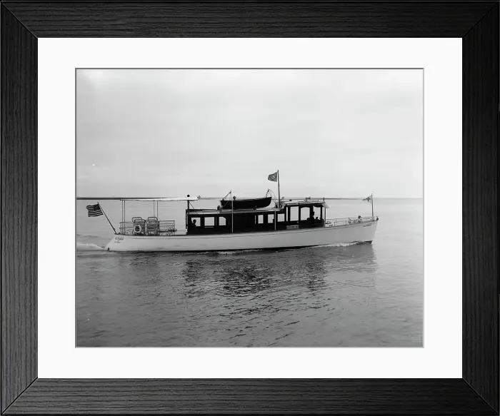Framed Print : Yacht Rainbow, St. Clair Flats, Mich. between 1907 and 1915. Creator: Unknown Framed Print : Yacht Rainbow, St. Clair Flats, Mich. between 1907 and 1915. Creator: Unknown