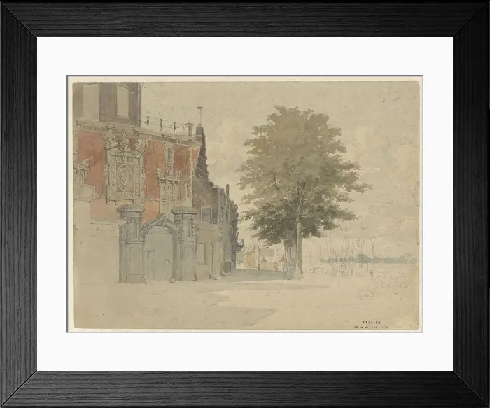 Framed Print : The Groothoofdspoort in Dordrecht, 1841-1911. Creator: Willem de Haas Hemken Framed Print : The Groothoofdspoort in Dordrecht, 1841-1911. Creator: Willem de Haas Hemken